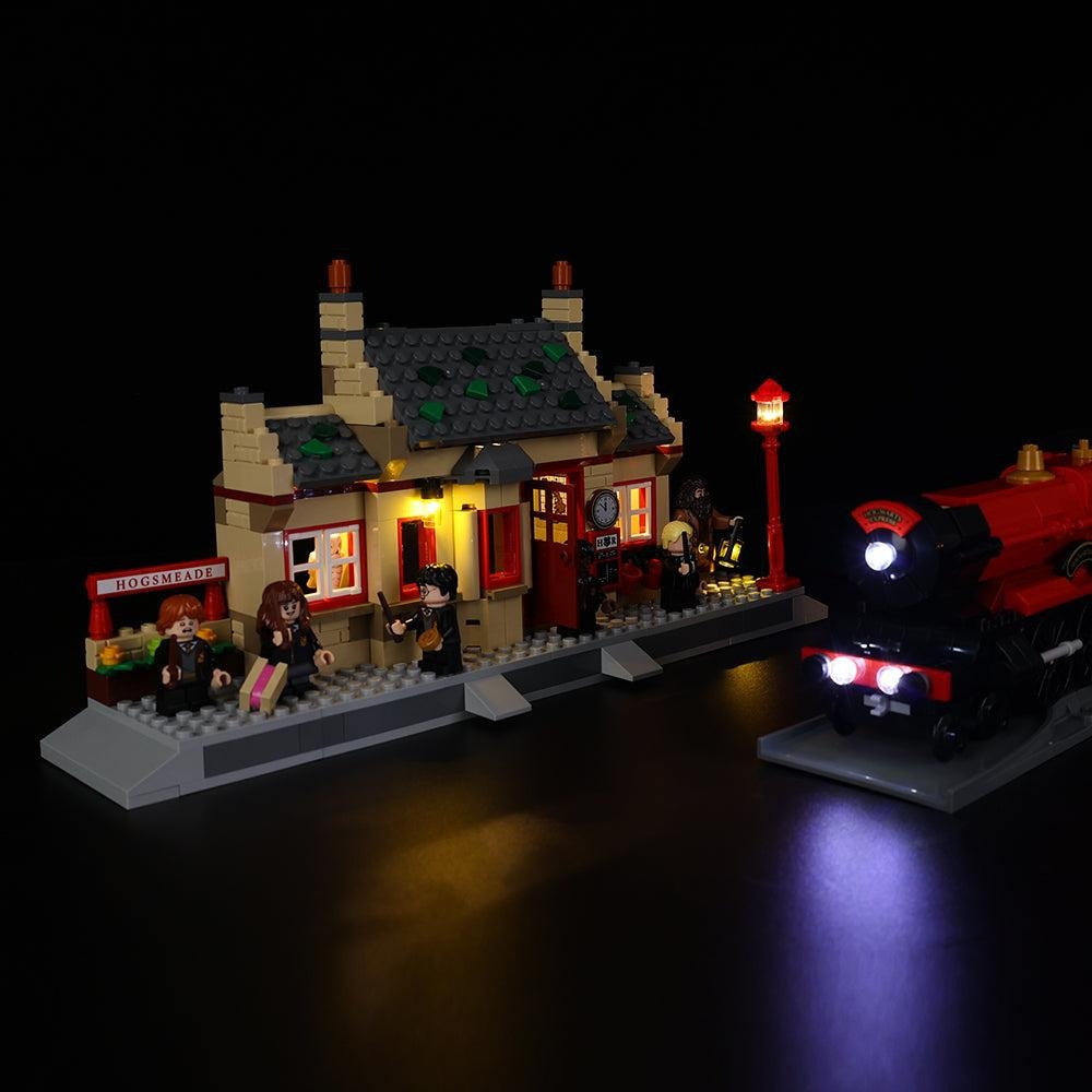 Hogwarts Express Train Set With Hogsmeade Station 76423 LED Light Kit – Building Block Lighting | Power Brickz™