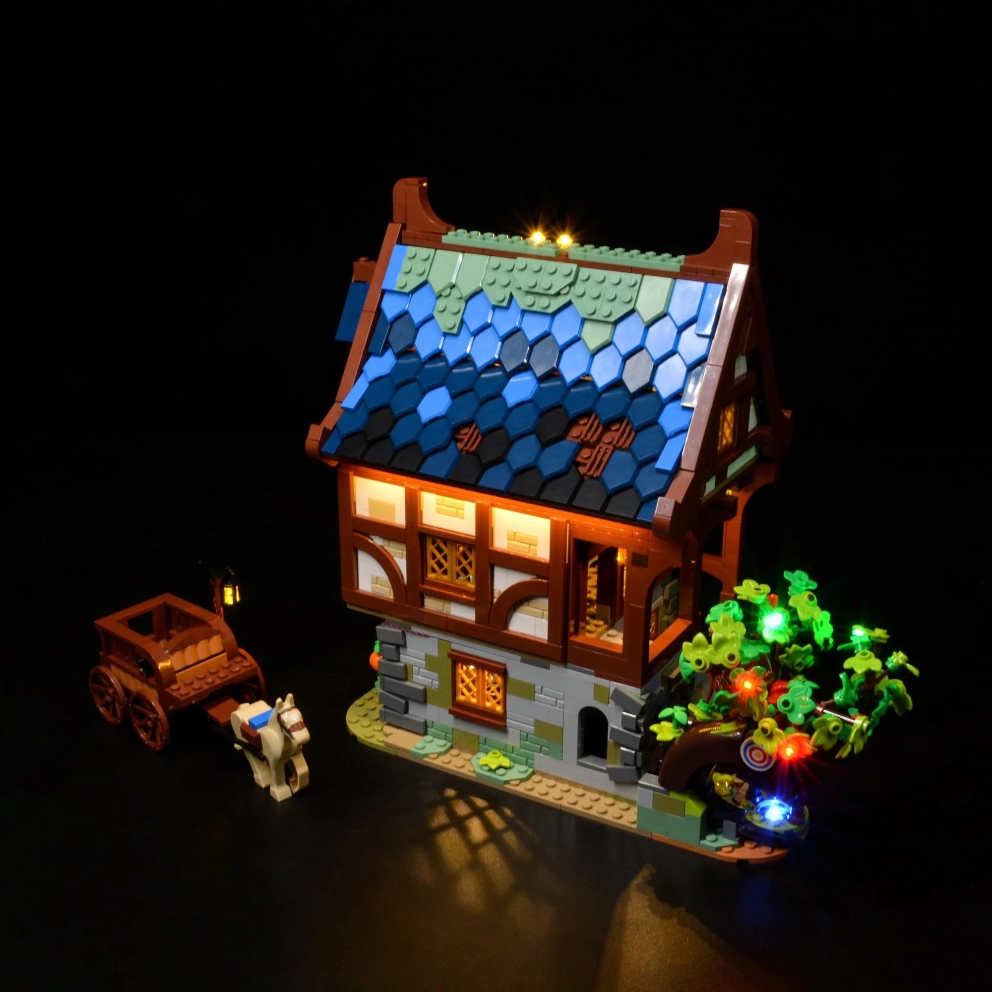 Medieval Blacksmith 21325 LED Light Kit – Building Block Lighting | Power Brickz™
