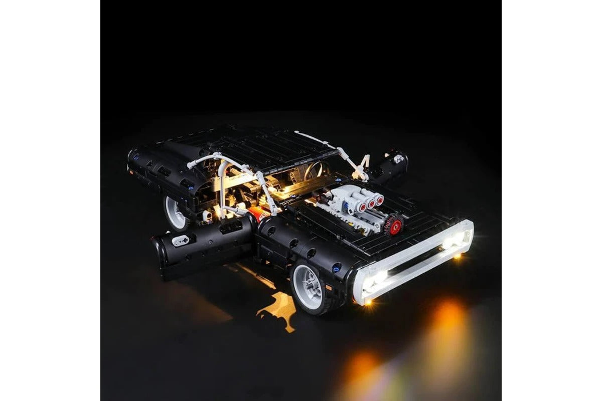 Fast And Furious Dom's Dodge Charger 42111 LED Light Kit – Building Block Lighting | Power Brickz™