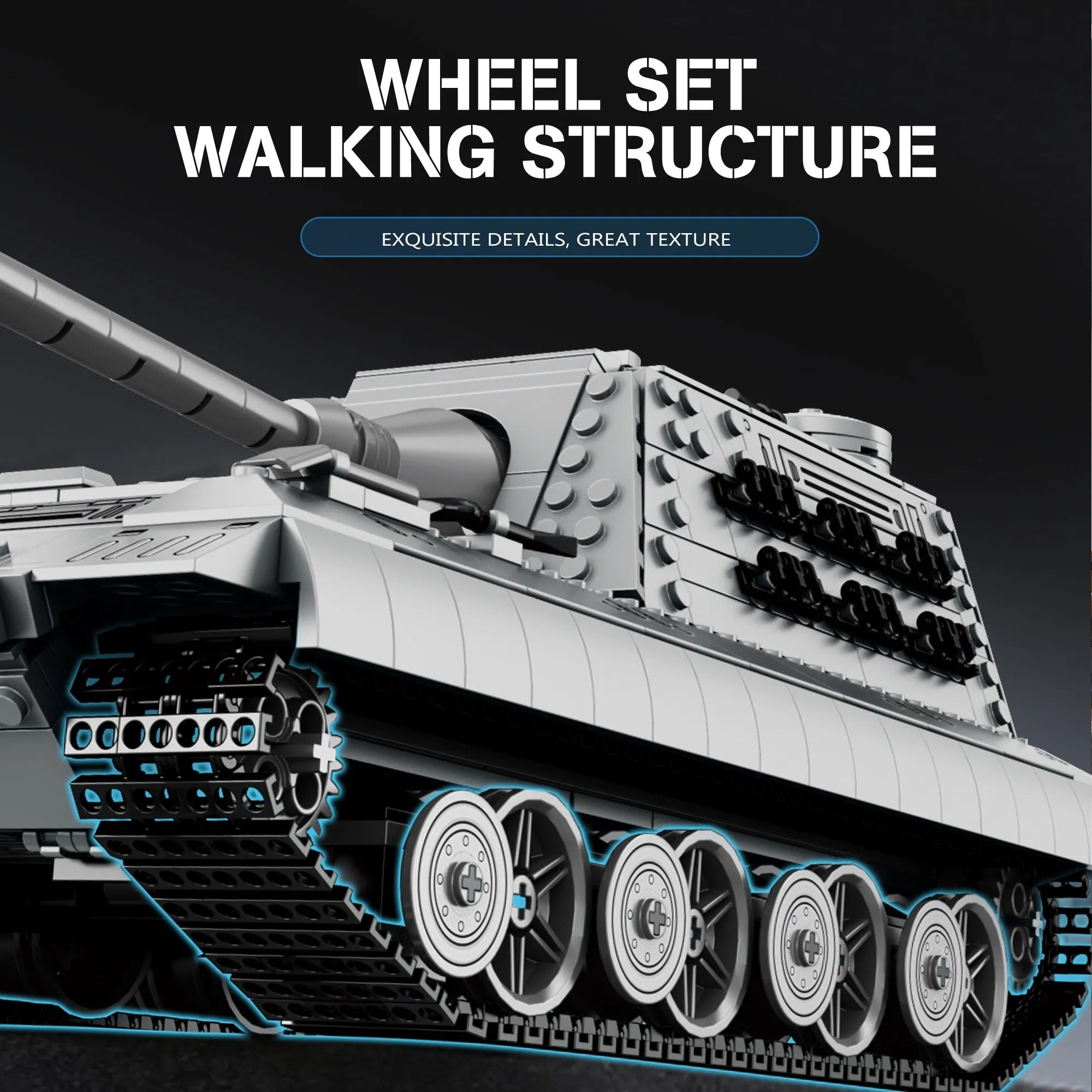 E100 Battle Tank – Reobrix 77037 – Power Brickz
