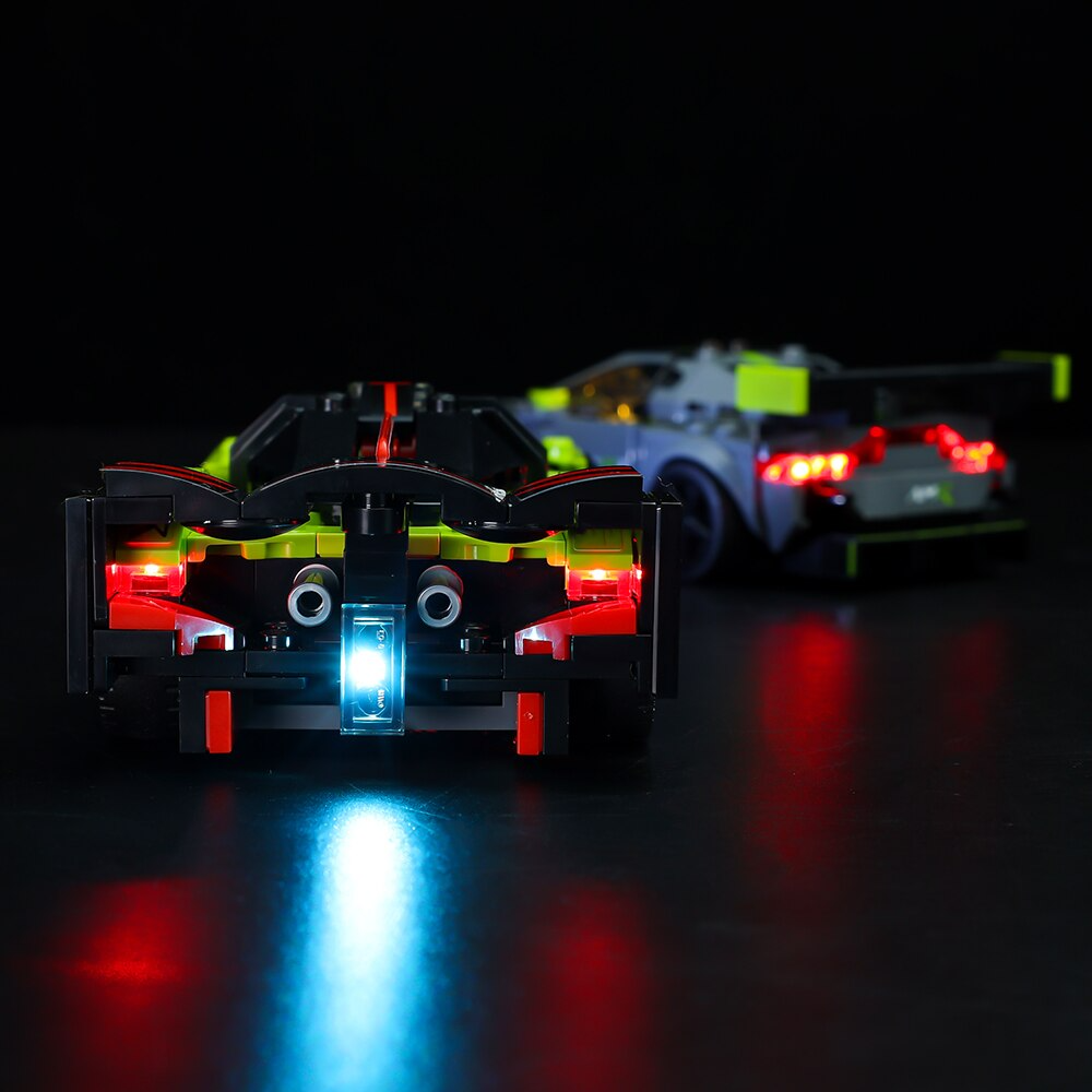 Aston Martin Valkyrie AMR Pro And Aston Martin Vantage GT3 76910 LED Light Kit – Building Block Lighting | Power Brickz™
