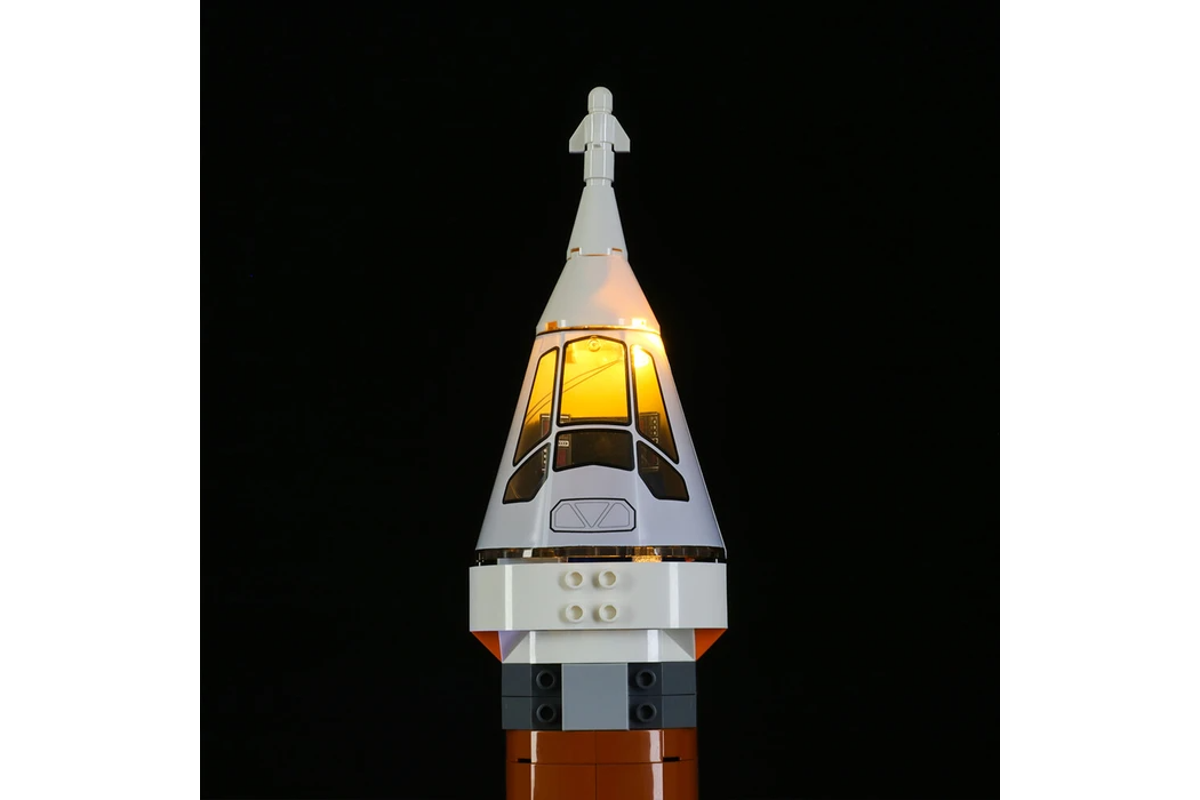 Deep Space Rocket And Launch Control 60228 LED Light Kit – Building Block Lighting | Power Brickz™