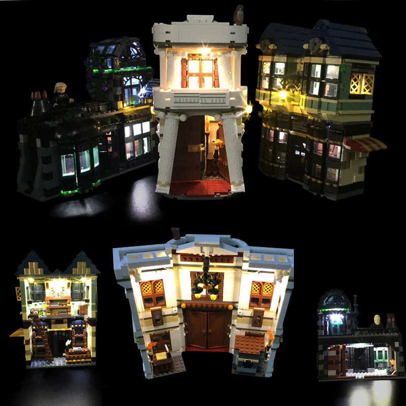 Harry Potter Diagon Alley 10217 LED Light Kit – Building Block Lighting | Power Brickz™
