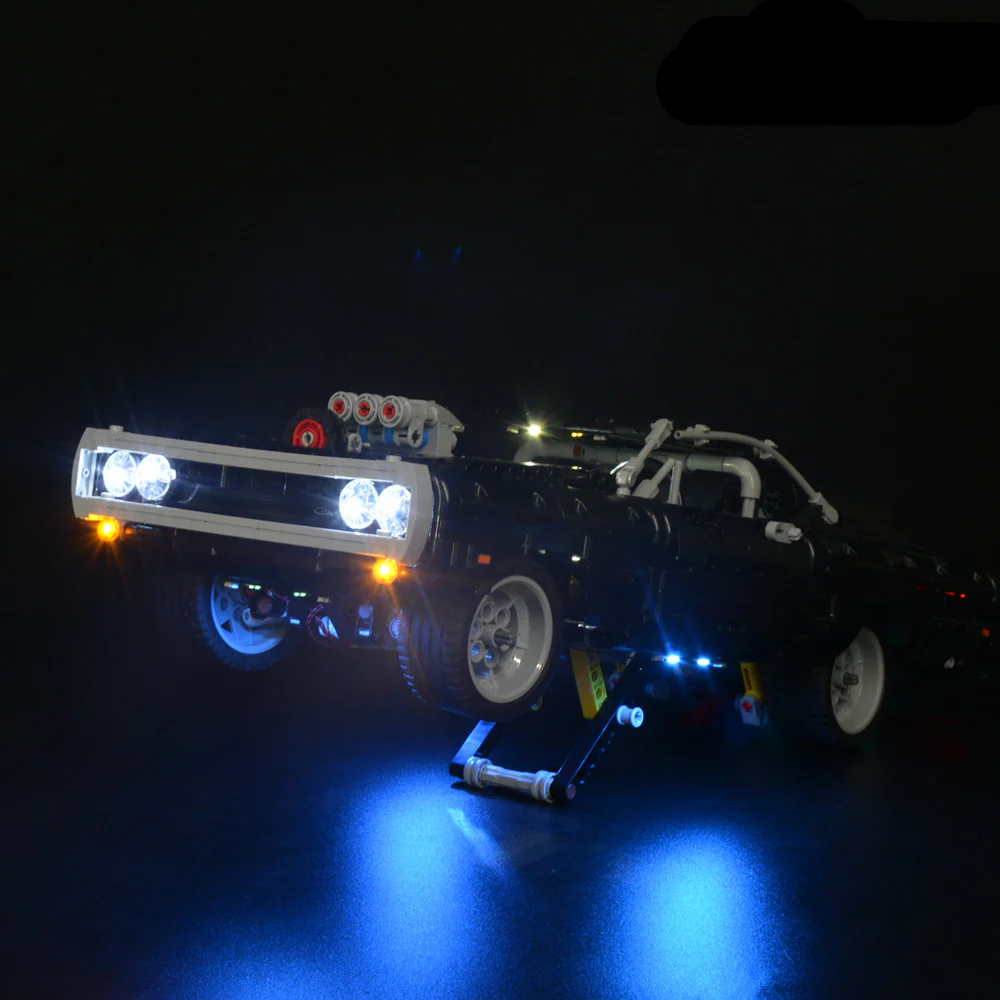 Fast And Furious Dom's Dodge Charger 42111 LED Light Kit – Building Block Lighting | Power Brickz™