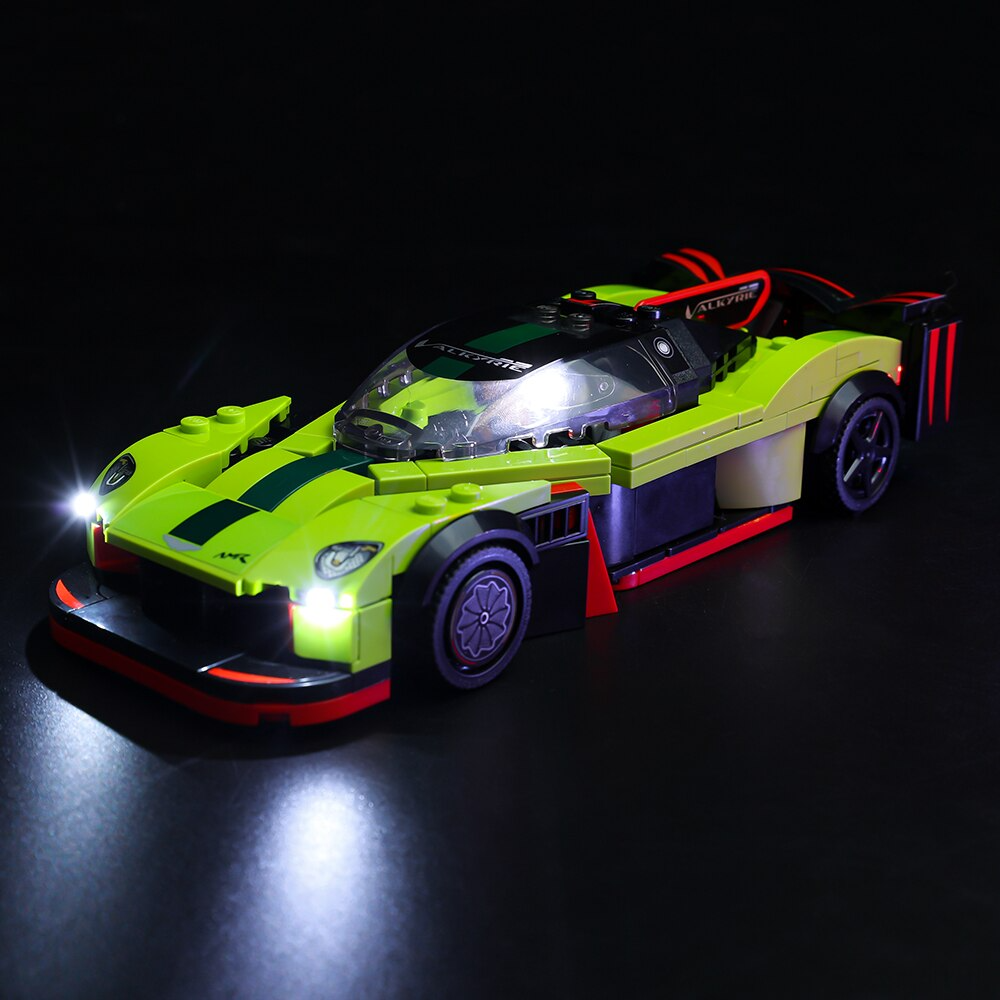Aston Martin Valkyrie AMR Pro And Aston Martin Vantage GT3 76910 LED Light Kit – Building Block Lighting | Power Brickz™