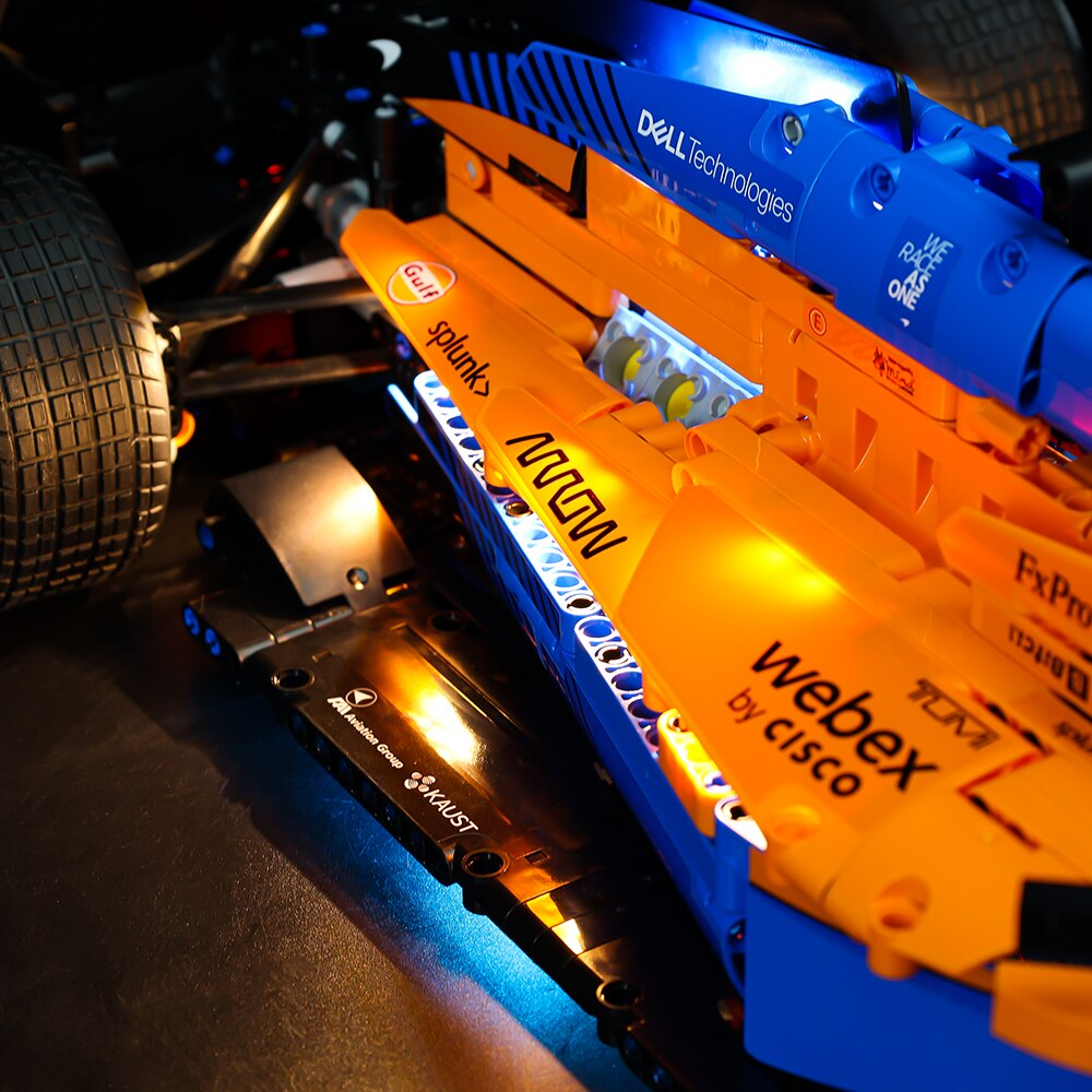 Mclaren Formula 1 Race Car 42141 LED Light Kit – Building Block Lighting | Power Brickz™