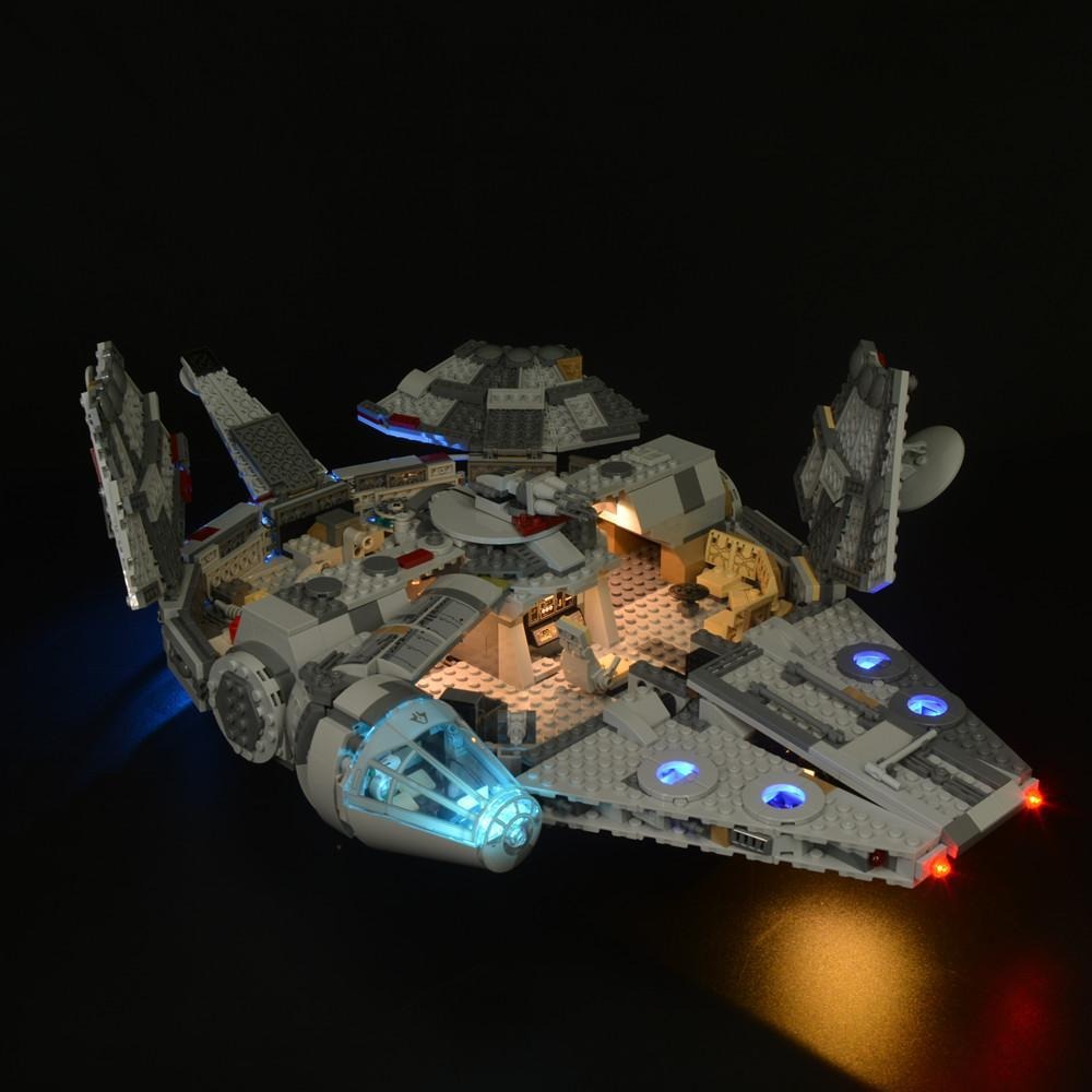 Millennium Falcon 75257 LED Light Kit – Building Block Lighting | Power Brickz™