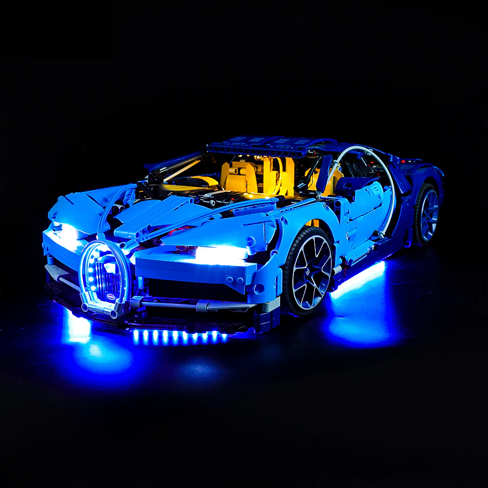 Bugatti Chiron 42083 LED Light Kit – Building Block Lighting | Power Brickz™