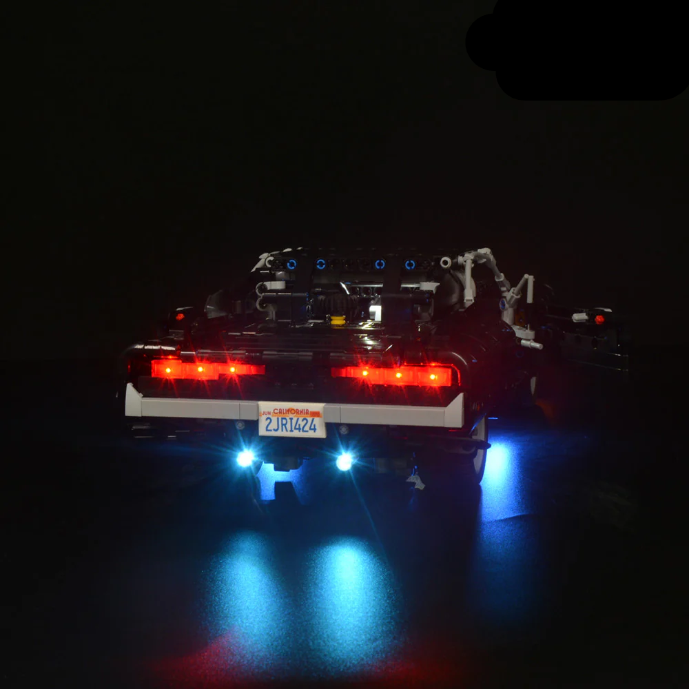 Fast And Furious Dom's Dodge Charger 42111 LED Light Kit – Building Block Lighting | Power Brickz™