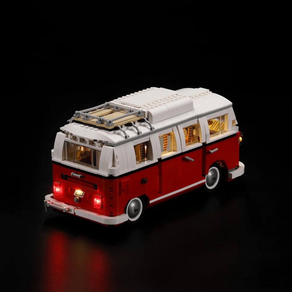 Volkswagen T1 Camper Van 10220 LED Light Kit – Building Block Lighting | Power Brickz™
