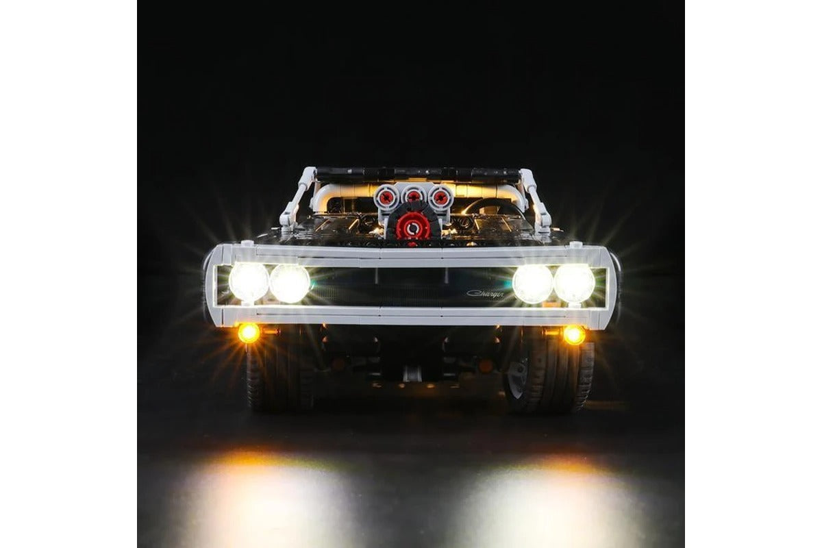 Fast And Furious Dom's Dodge Charger 42111 LED Light Kit – Building Block Lighting | Power Brickz™