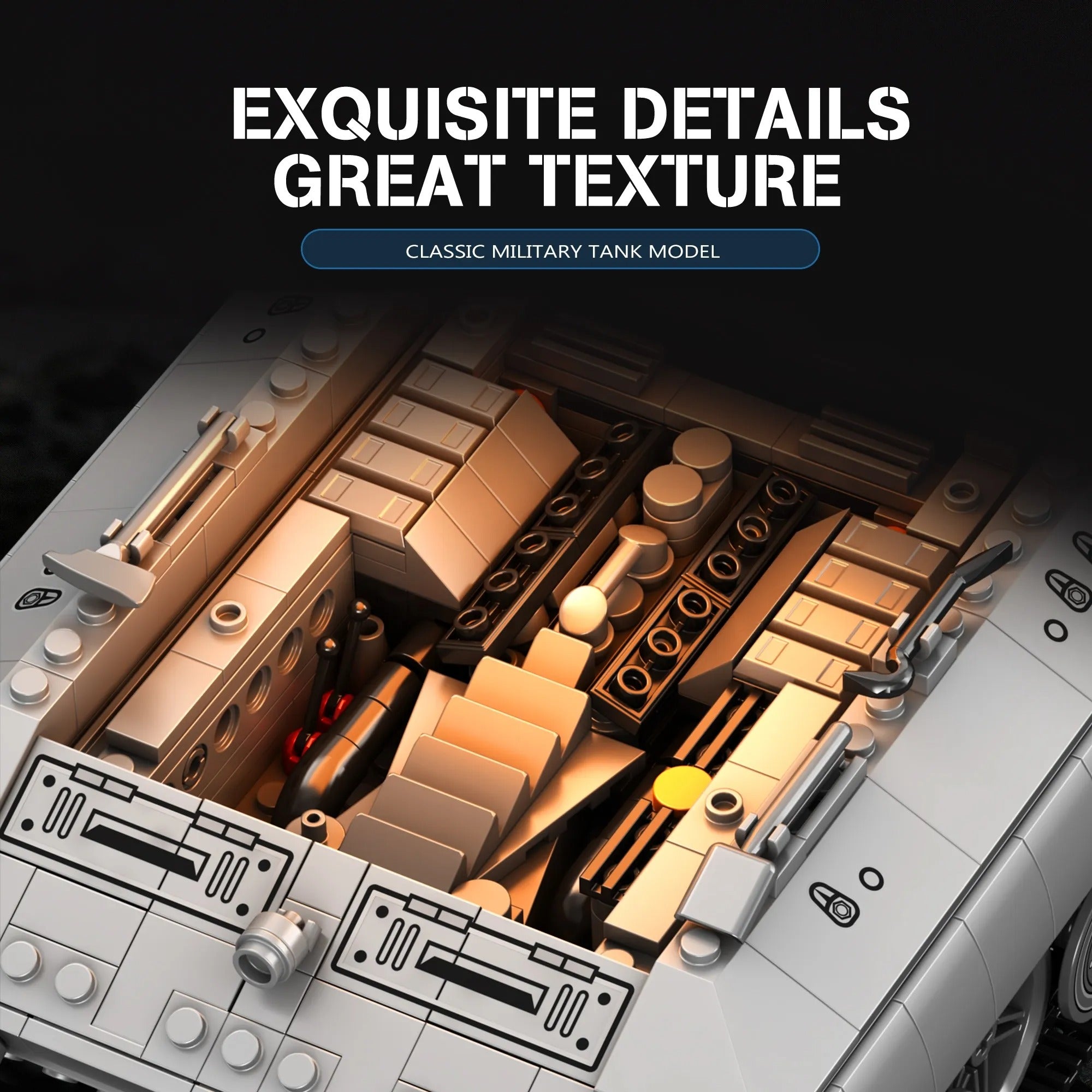 E100 Battle Tank – Reobrix 77037 – Power Brickz