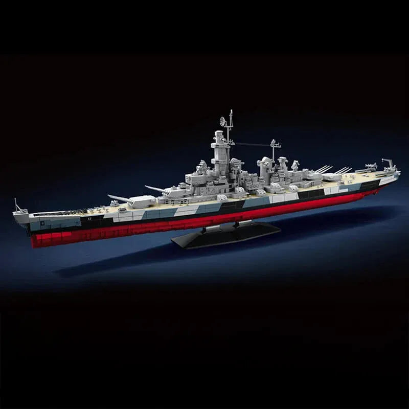 USS Montana Battleship Military made from Building Blocks Kit