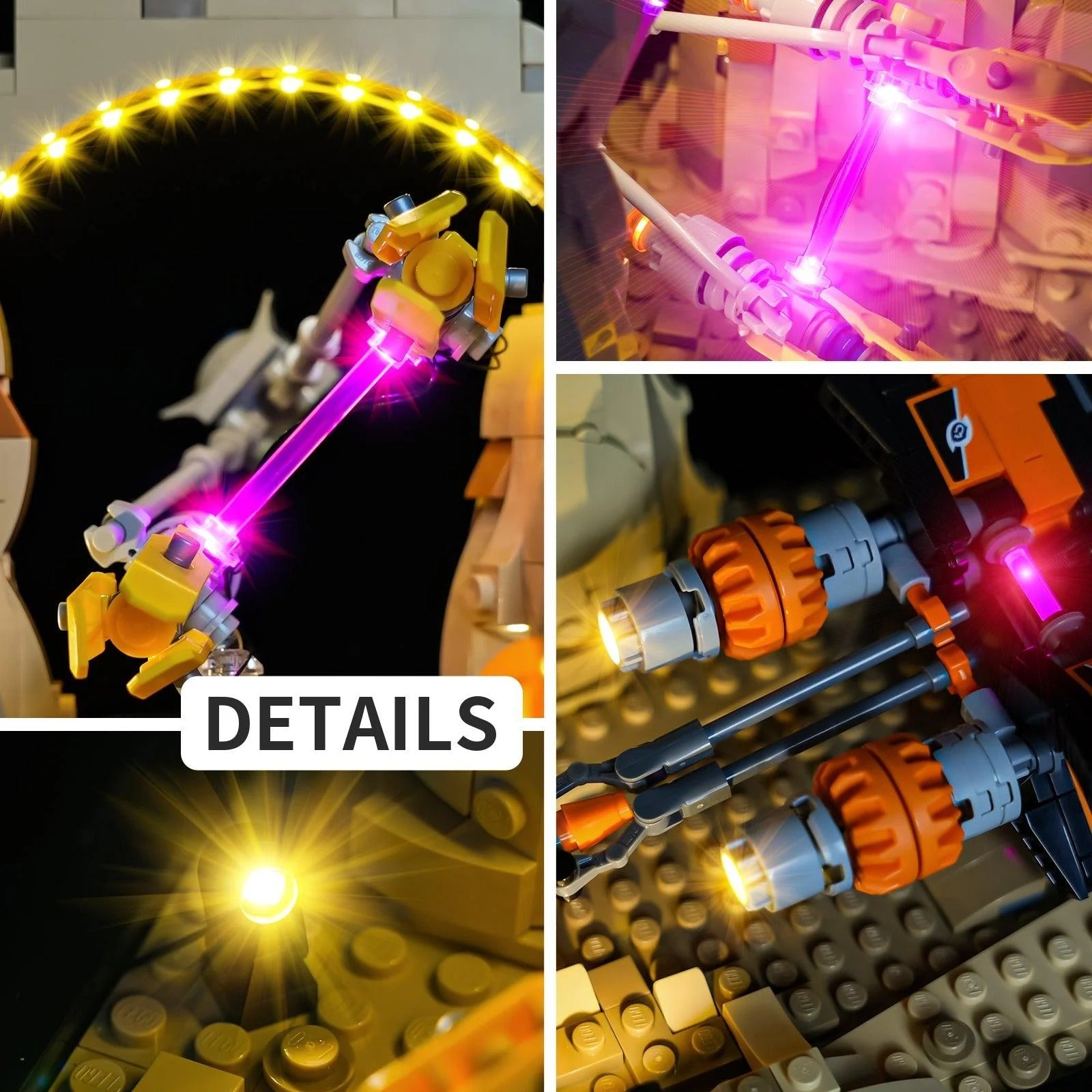 Mos Espa Podrace Diorama 75380 LED Light Kit – Building Block Lighting | Power Brickz™