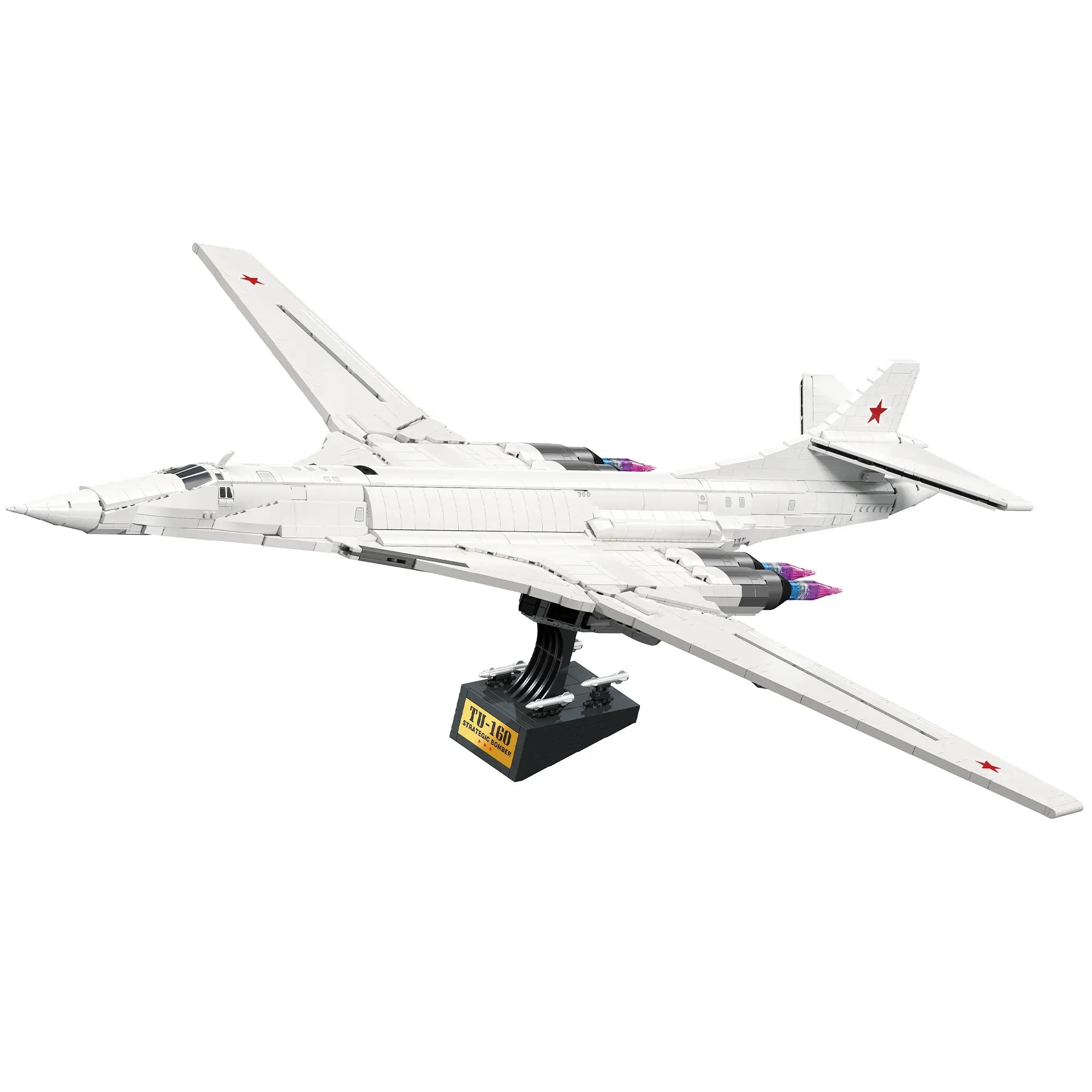 Tu-160 Bomber – brick-built display model made from building blocks