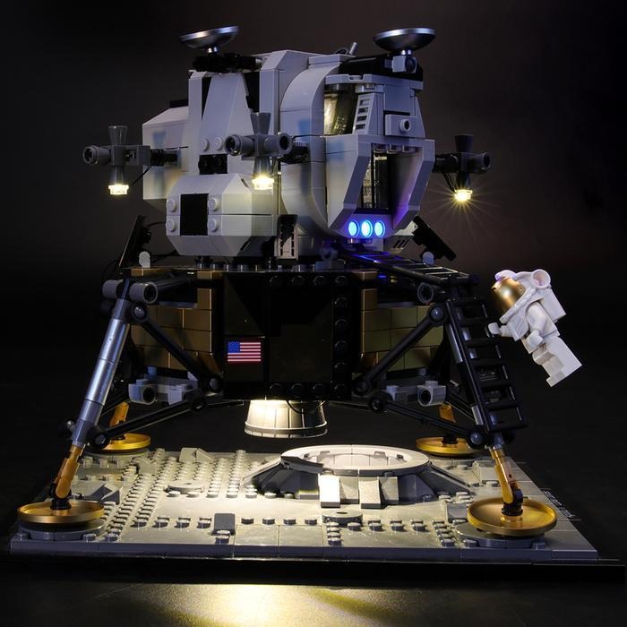 NASA Apollo 11 Lunar Lander 10266 LED Light Kit – Building Block Lighting | Power Brickz™