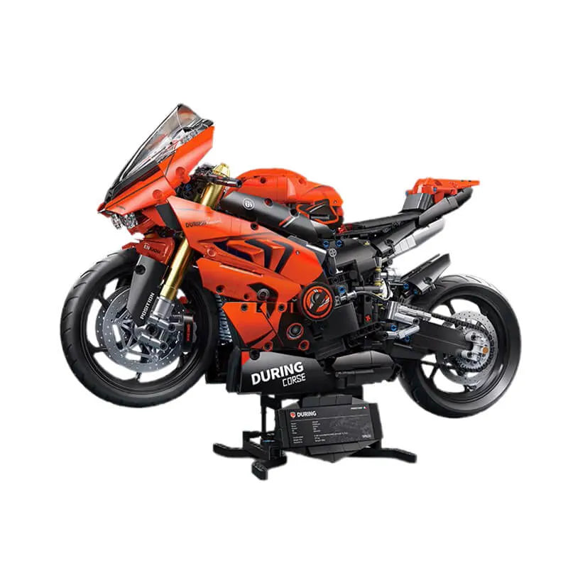 Italian V4 Racing Bike - Building Blocks Set | Power Brickz