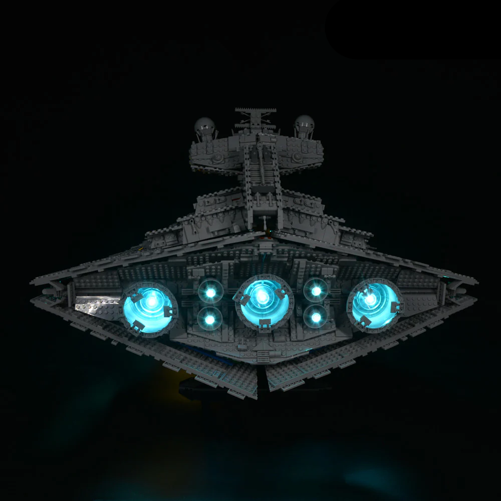 Imperial Star Destroyer 75252 LED Light Kit – Building Block Lighting | Power Brickz™