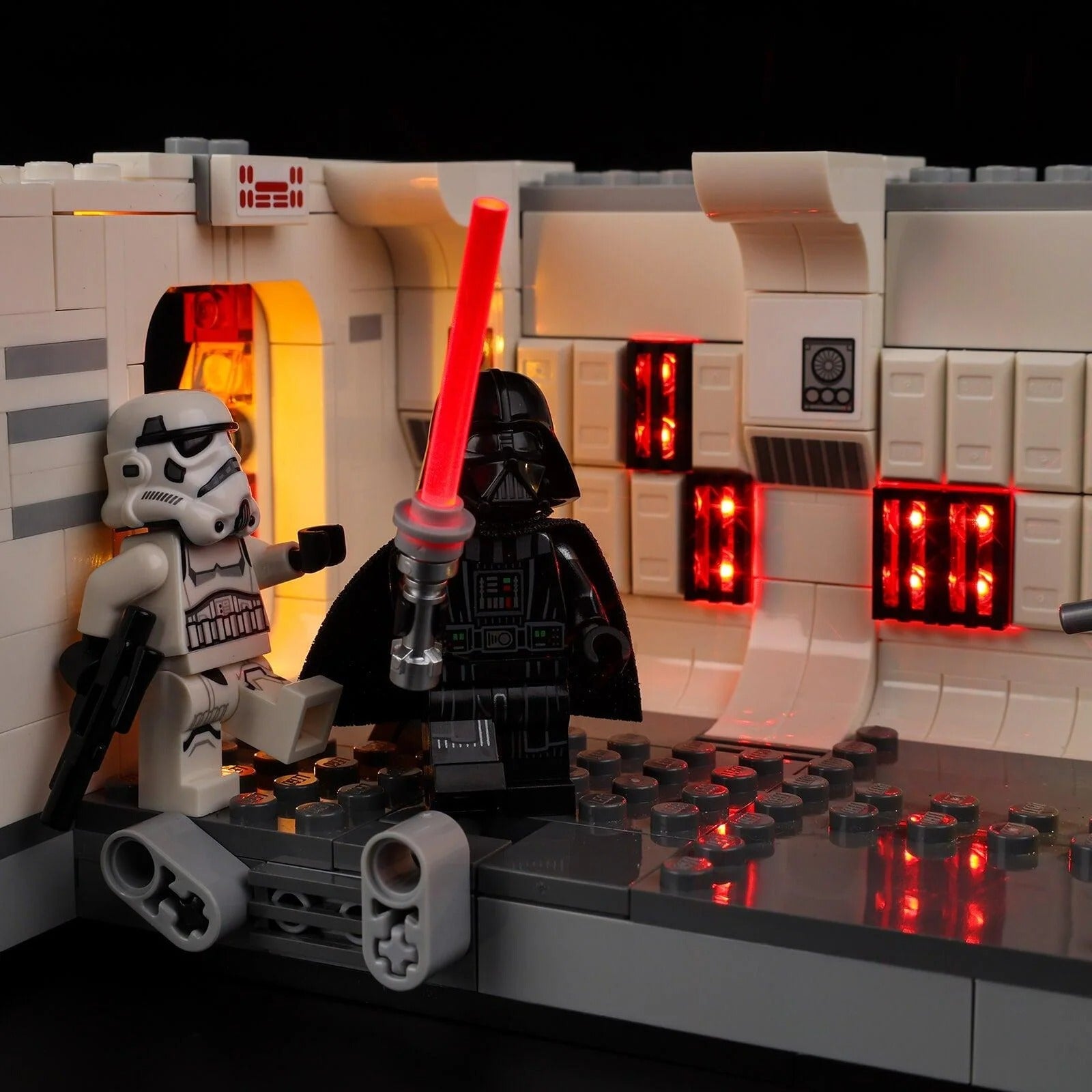 Boarding The Tantive IV 75387 LED Light Kit – Building Block Lighting | Power Brickz™