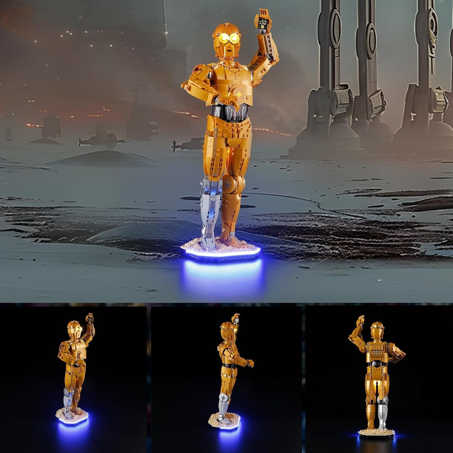 C-3PO 75398 LED Light Kit – Building Block Lighting | Power Brickz™