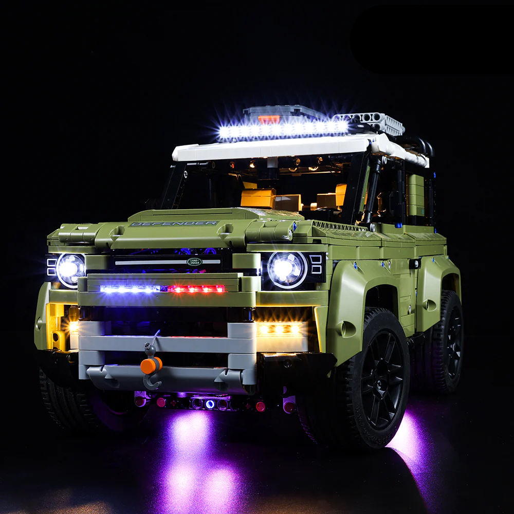 Land Rover Defender 42110 LED Light Kit – Building Block Lighting | Power Brickz™