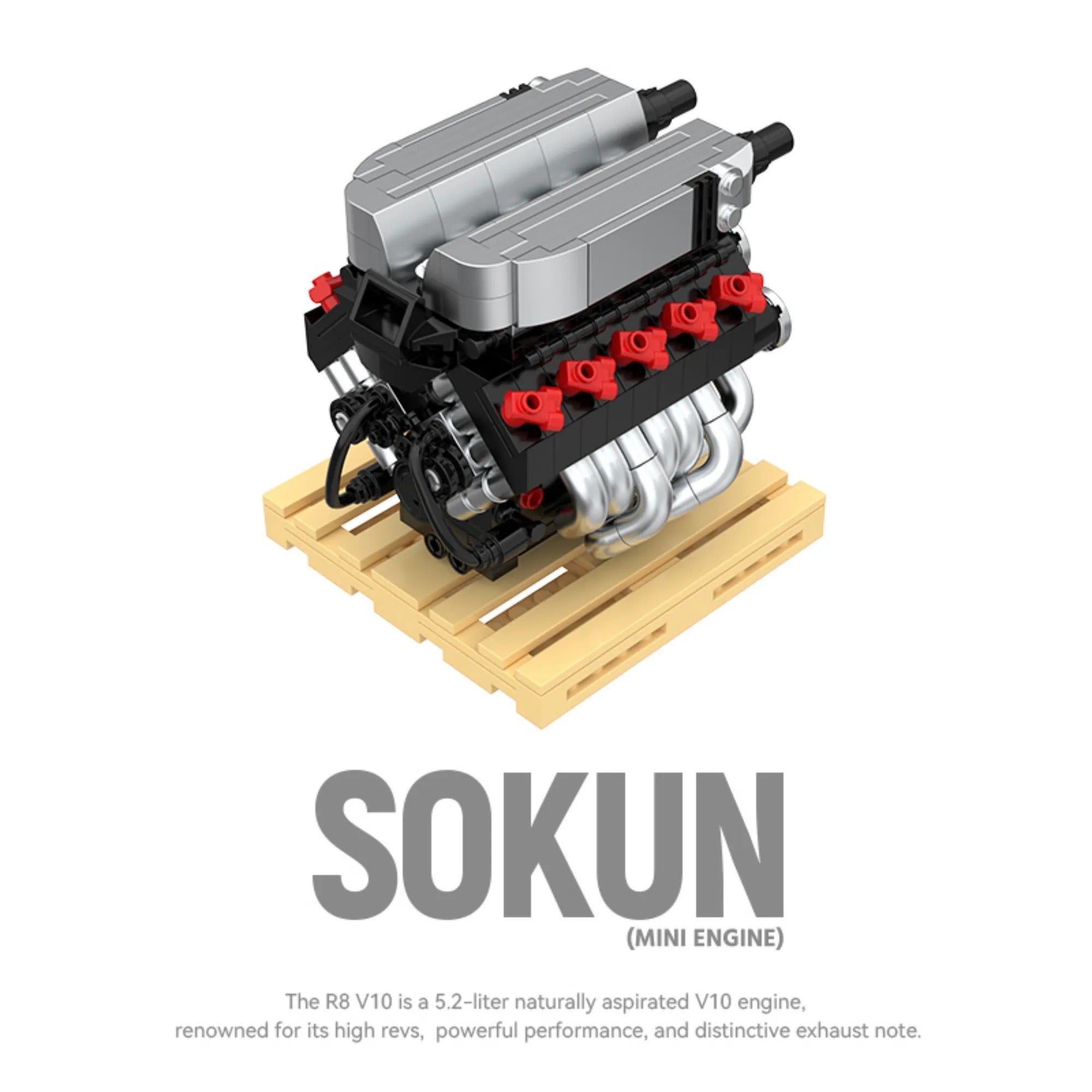 R8 V10 Engine | 392 Pcs