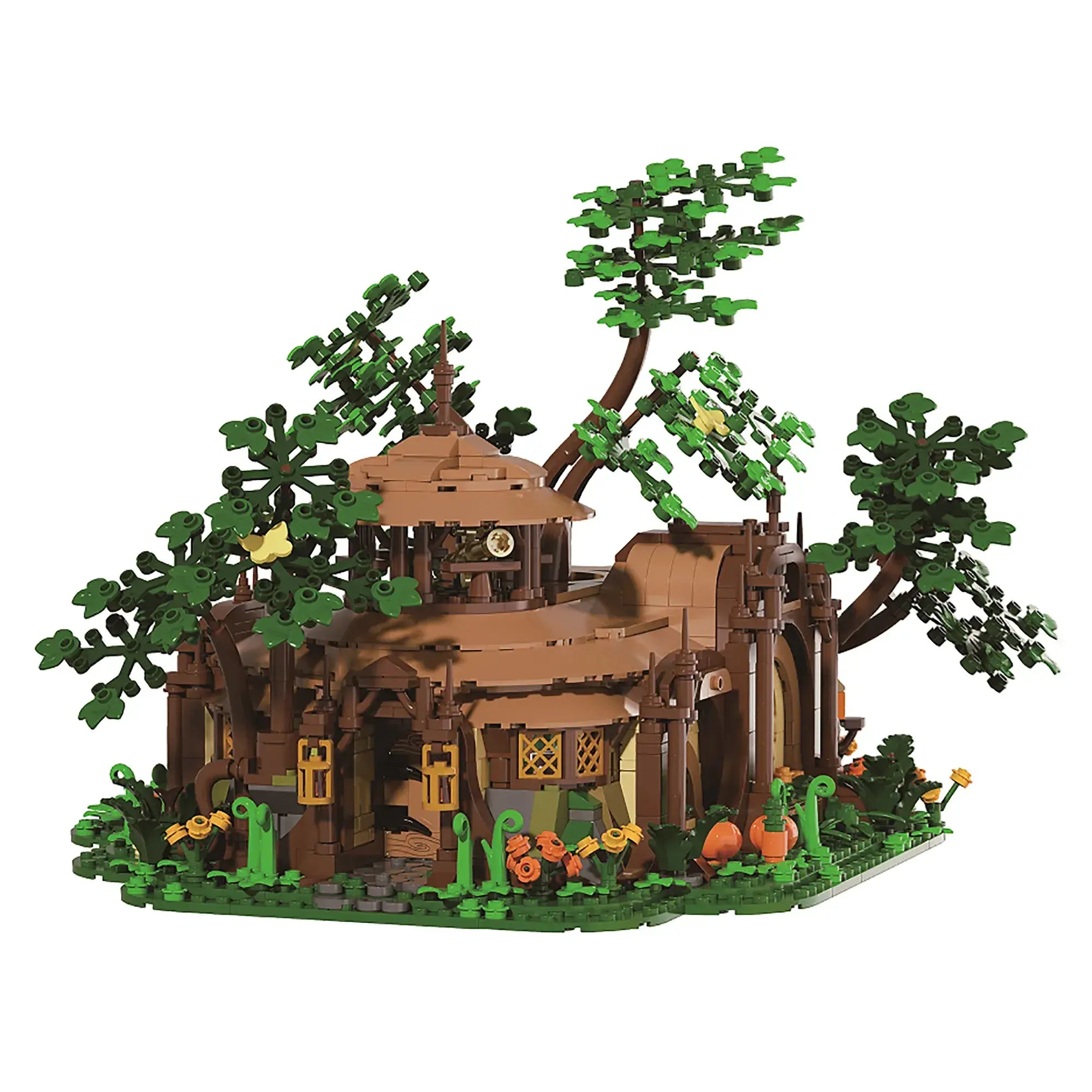 The Woodland sanctuary Architecture Building Blocks – 1,854 pieces – architectural display model. 31.8 cm