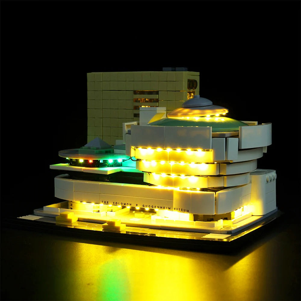 Solomon R. Guggenheim Museum 21035 LED Light Kit – Building Block Lighting | Power Brickz™