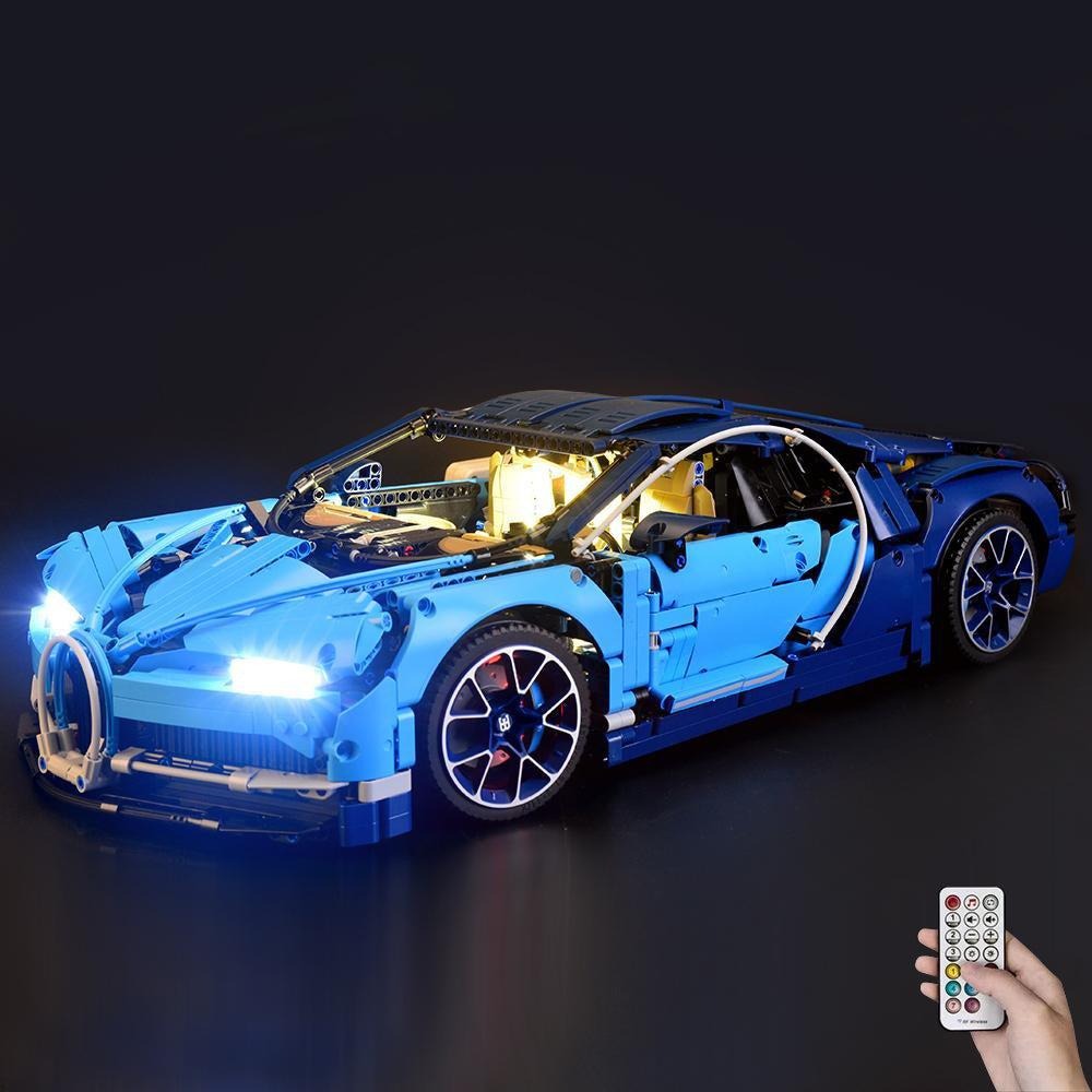 Bugatti Chiron 42083 LED Light Kit – Building Block Lighting | Power Brickz™