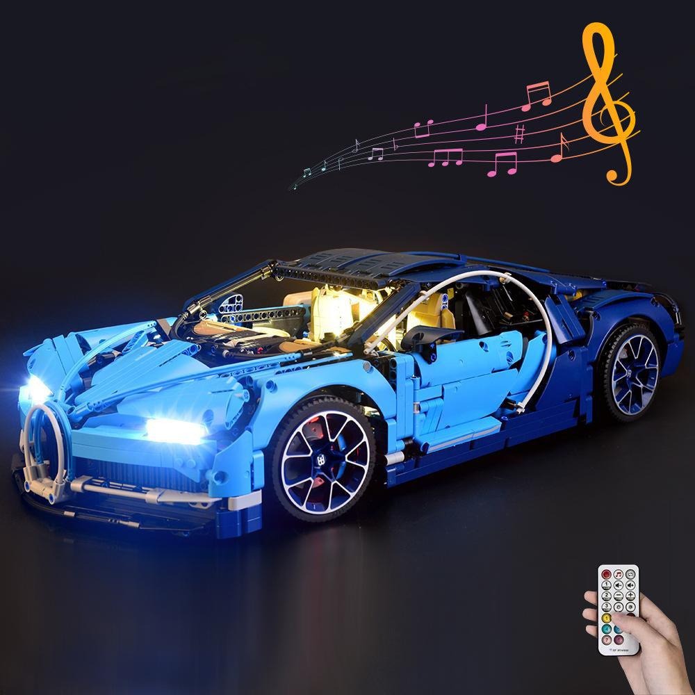 Bugatti Chiron 42083 LED Light Kit – Building Block Lighting | Power Brickz™