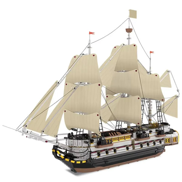 イ*オ様 ENDEAVOR RANGER 141cm LINKバインセット Endeavor Sailing Ship Building Blocks Set | Reobrix 66048