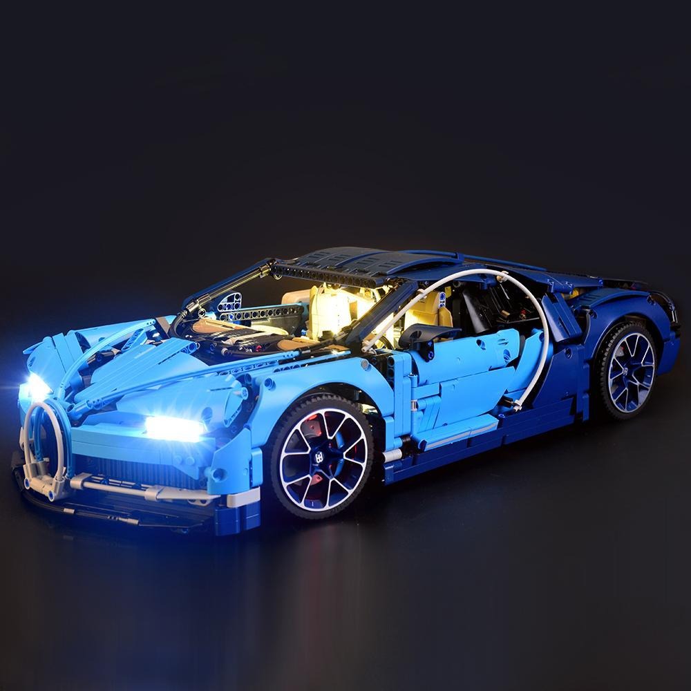Bugatti Chiron 42083 LED Light Kit – Building Block Lighting | Power Brickz™