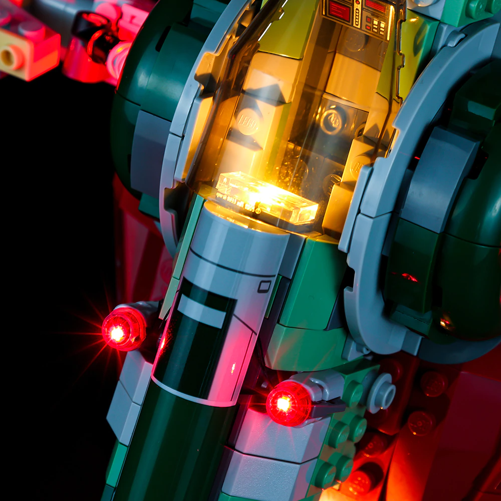 Boba Fett's Starship 75312 LED Light Kit – Building Block Lighting | Power Brickz™