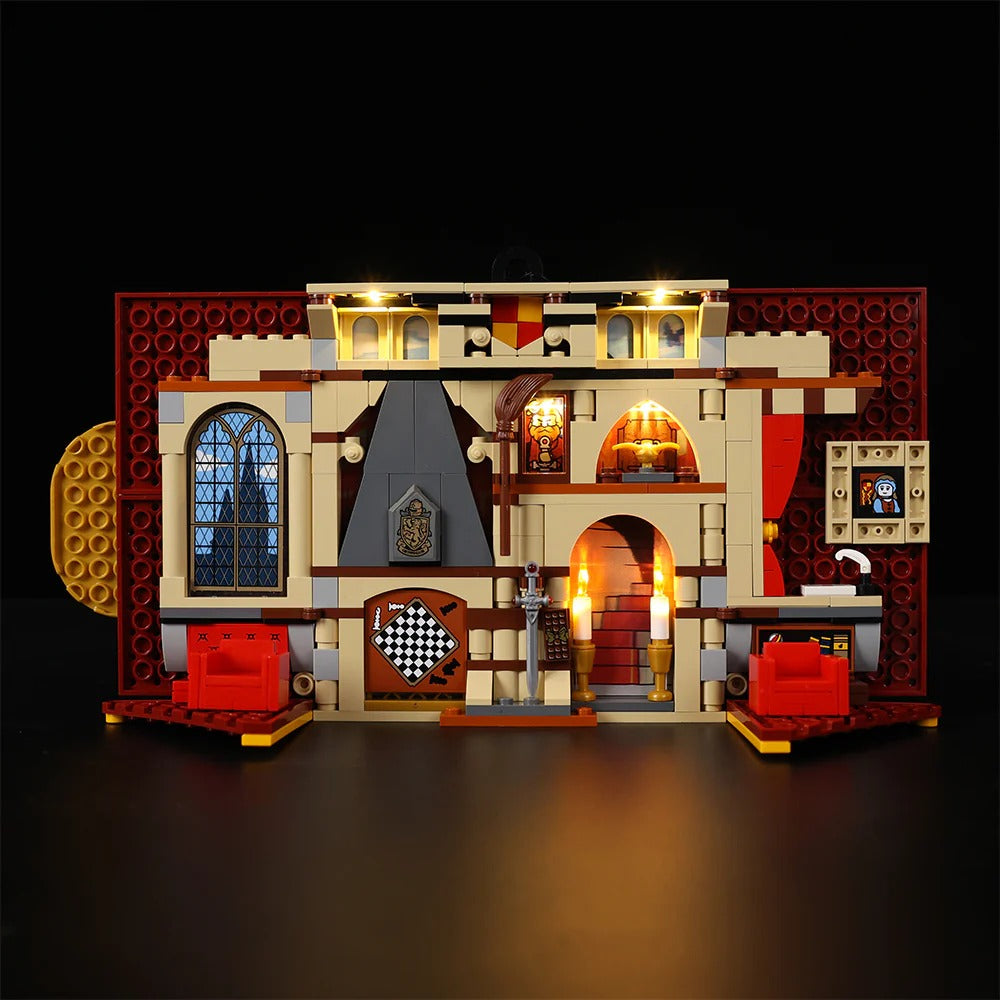 Gryffindor House Banner 76409 LED Light Kit – Building Block Lighting | Power Brickz™