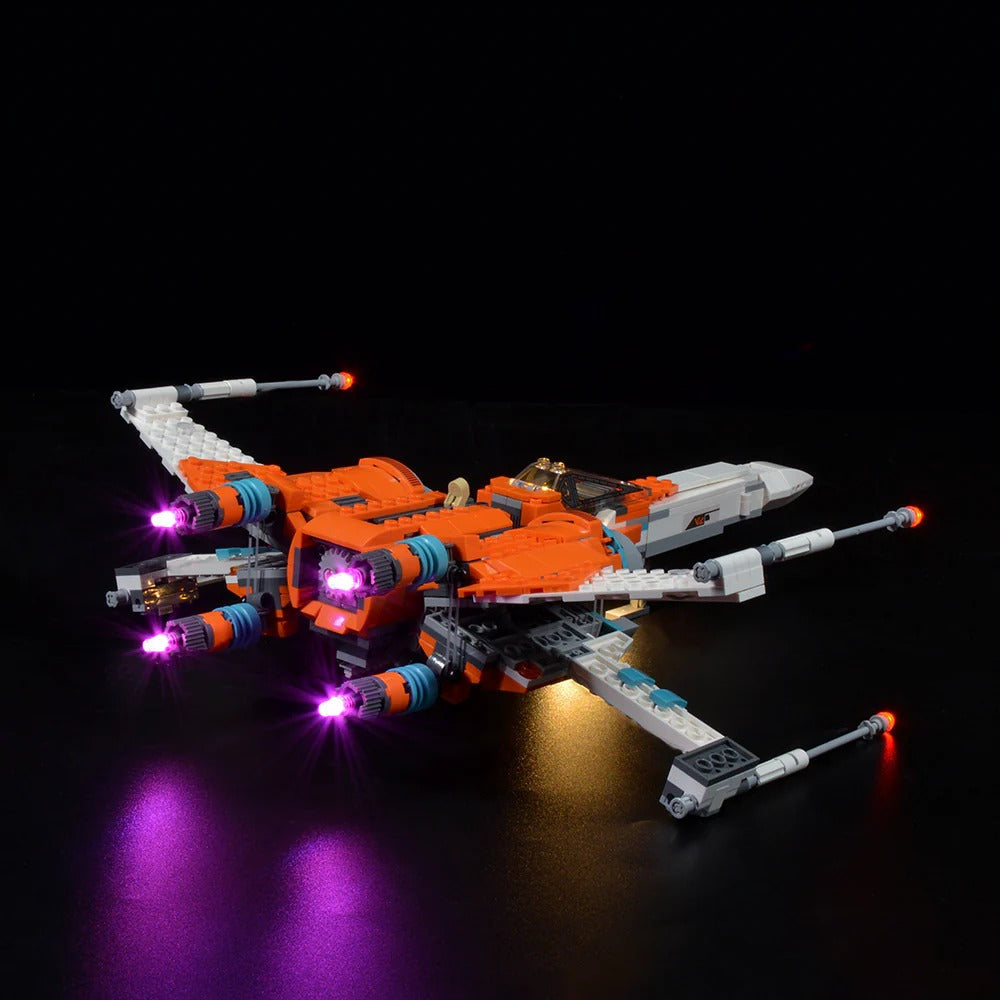Poe Dameron's X-Wing Fighter 75273 LED Light Kit – Building Block Lighting | Power Brickz™