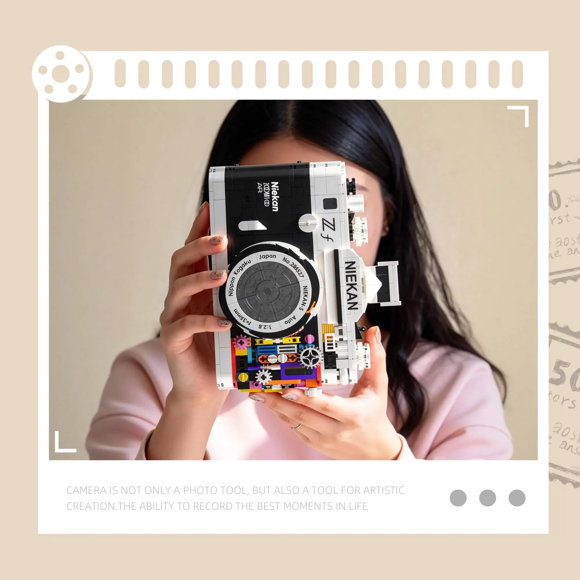 Retro 35mm Film Camera Building Blocks Set | 865 Pcs