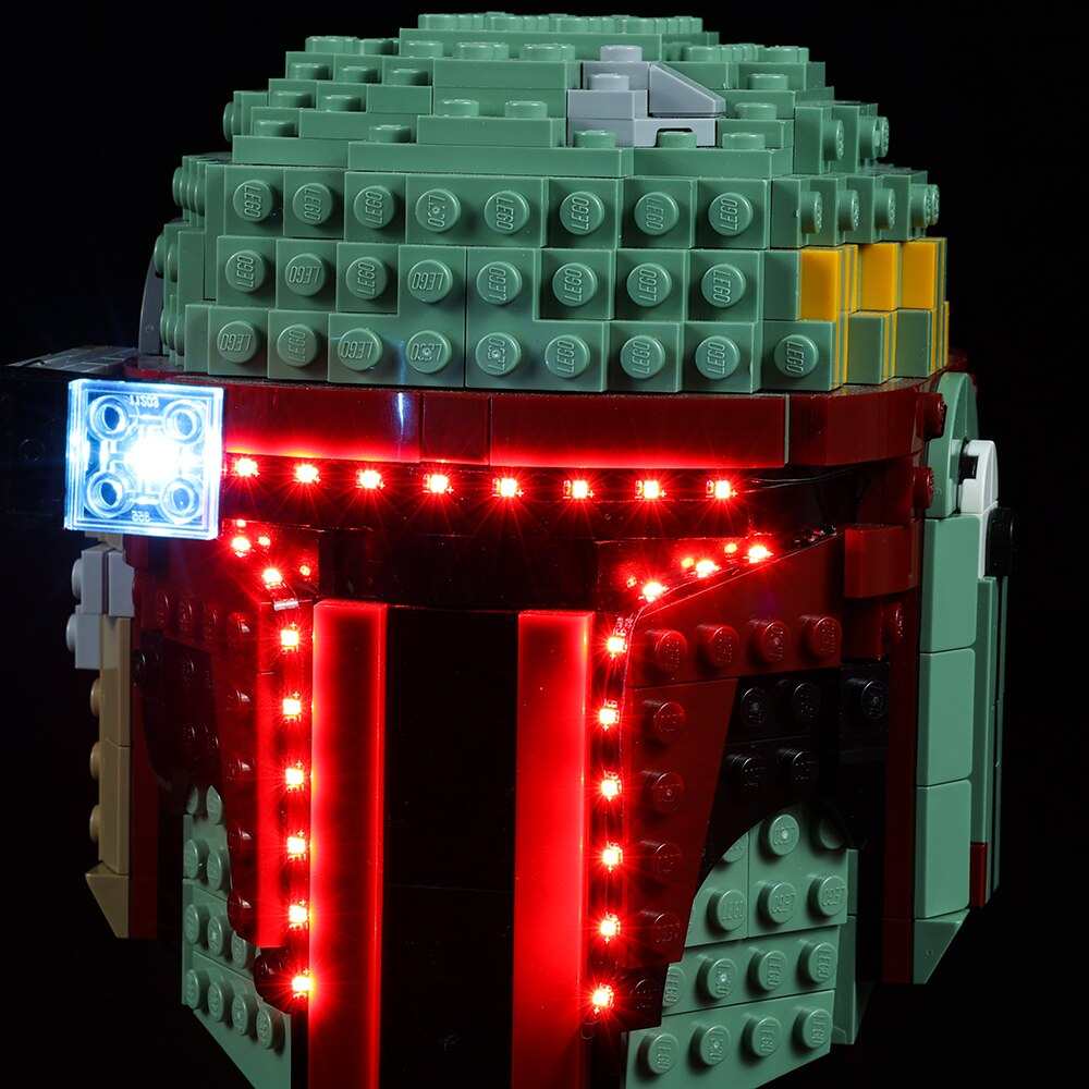 Boba Fett Helmet 75277 LED Light Kit – Building Block Lighting | Power Brickz™