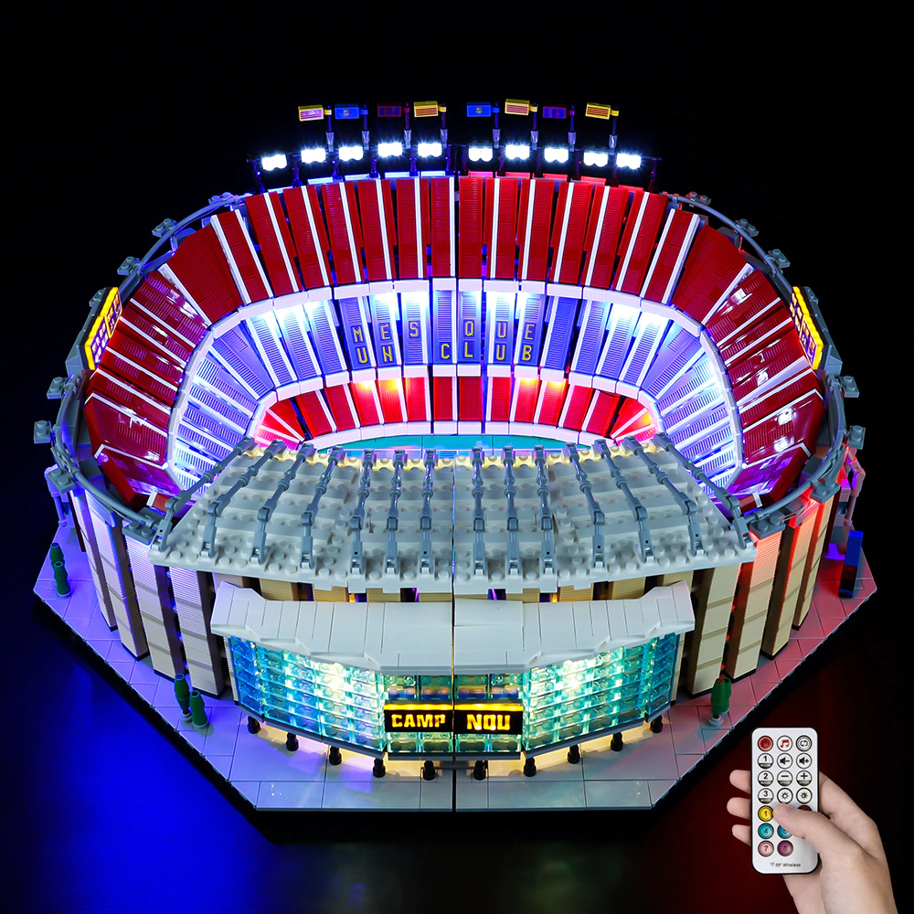 Camp Nou FC Barcelona 10284 LED Light Kit – Building Block Lighting | Power Brickz™