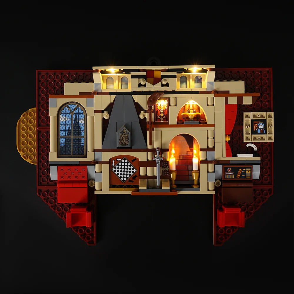 Gryffindor House Banner 76409 LED Light Kit – Building Block Lighting | Power Brickz™