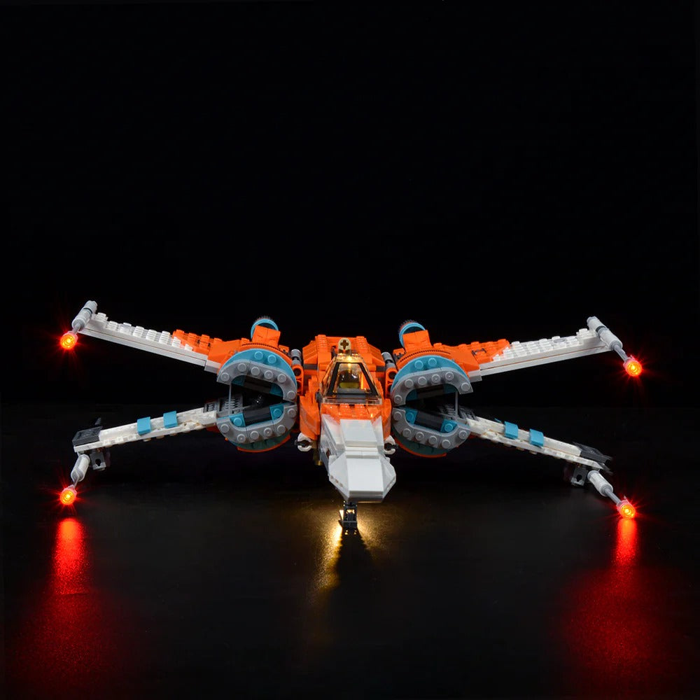 Poe Dameron's X-Wing Fighter 75273 LED Light Kit – Building Block Lighting | Power Brickz™