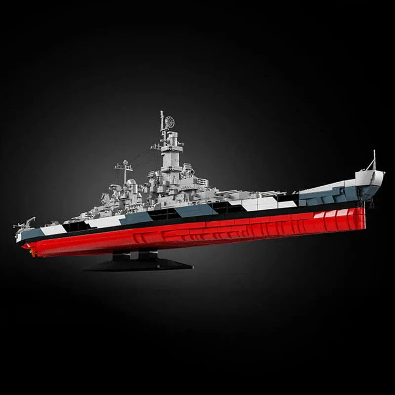 USS Montana Battleship Military made from Building Blocks Kit