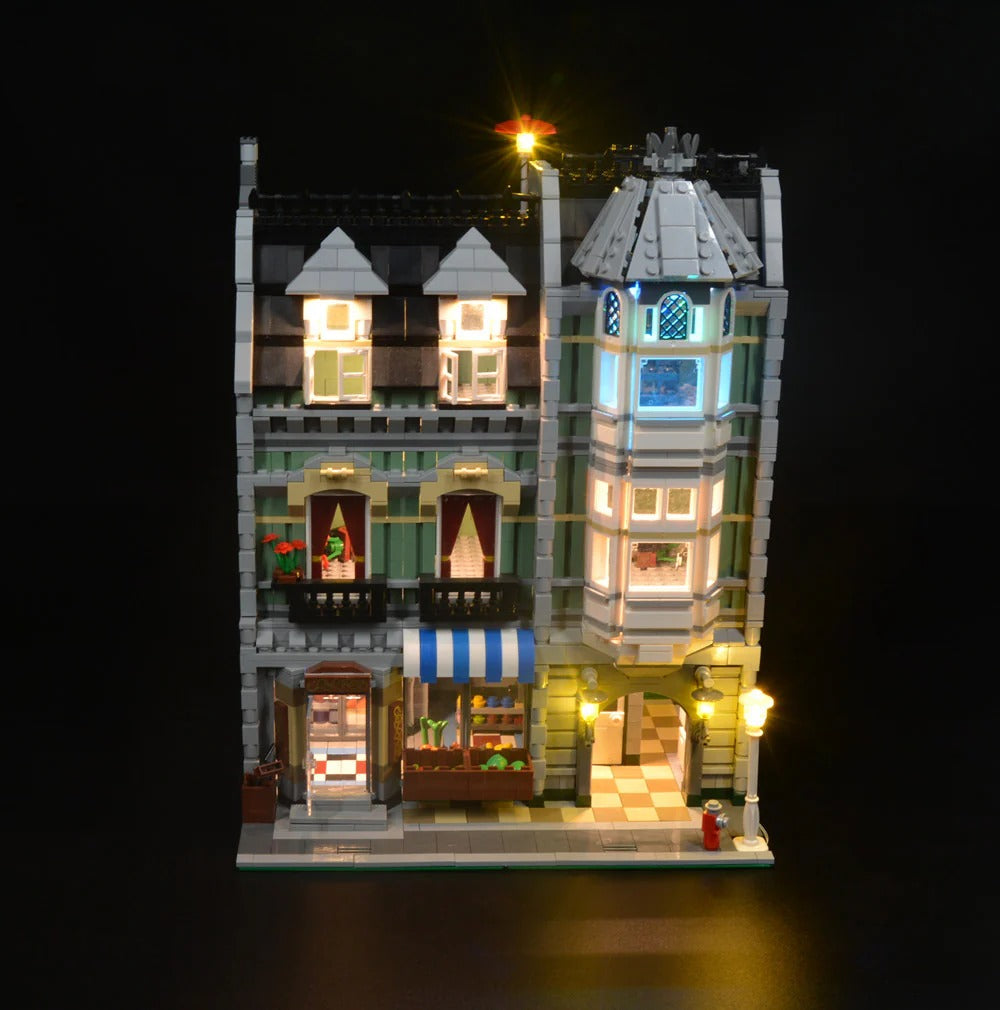 Green Grocer 10185 LED Light Kit – Building Block Lighting | Power Brickz™