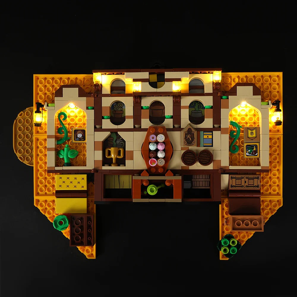 Hufflepuff House Banner 76412 LED Light Kit – Building Block Lighting | Power Brickz™