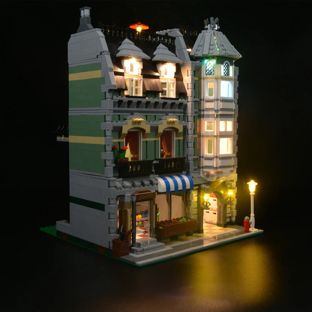 Green Grocer 10185 LED Light Kit – Building Block Lighting | Power Brickz™