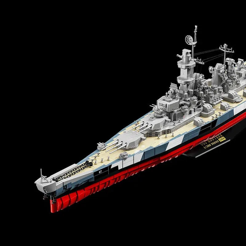 USS Montana Battleship Military made from Building Blocks Kit