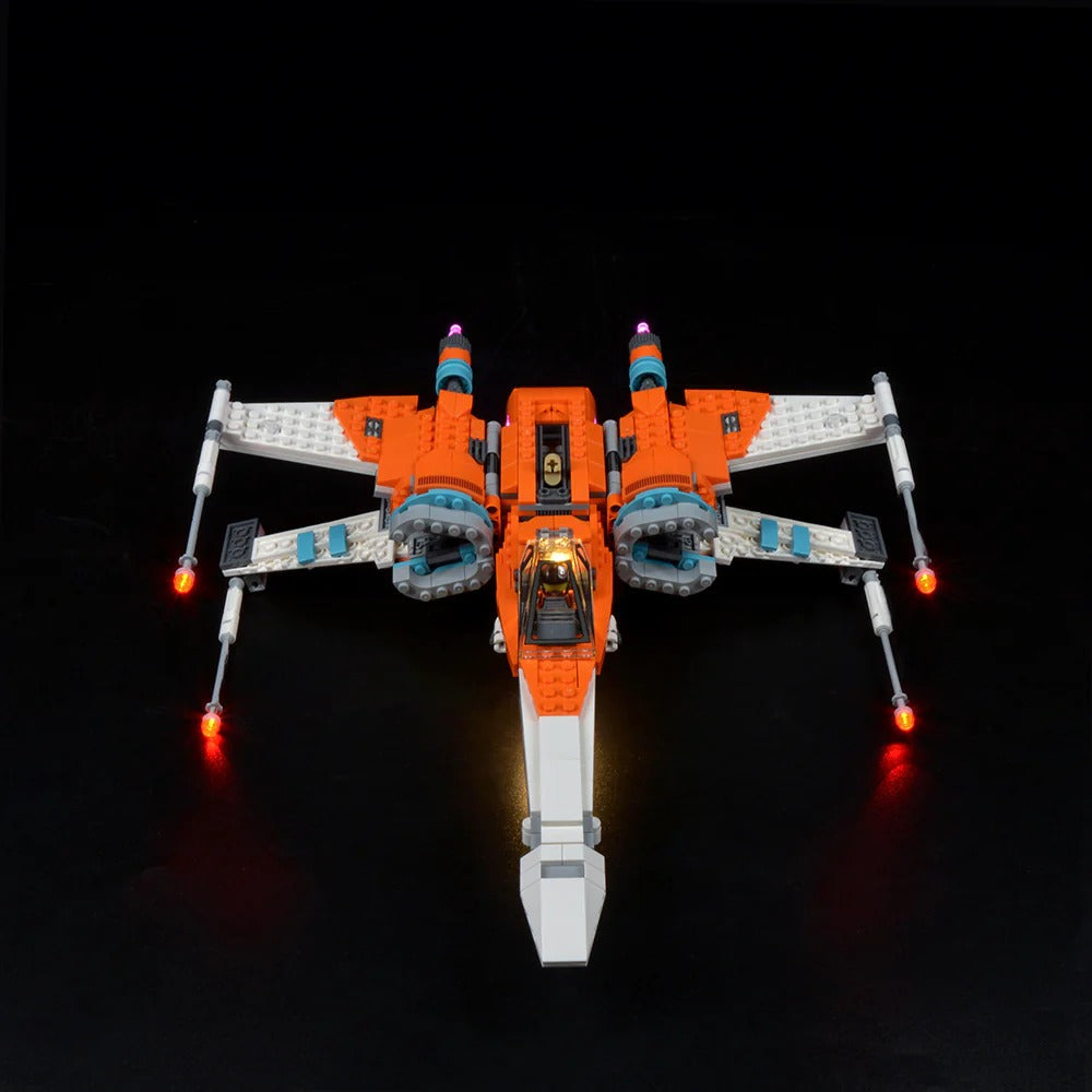 Poe Dameron's X-Wing Fighter 75273 LED Light Kit – Building Block Lighting | Power Brickz™