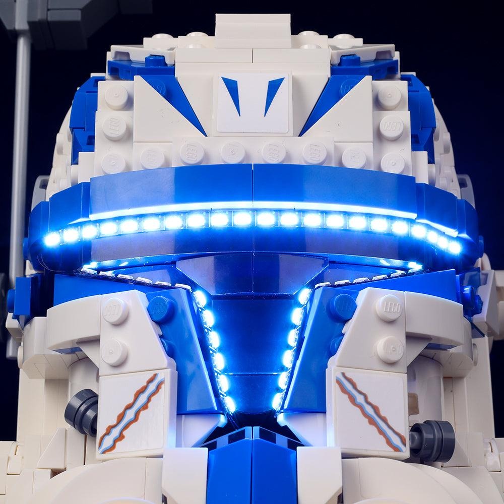 Captain Rex Helmet 75349 LED Light Kit – Building Block Lighting | Power Brickz™