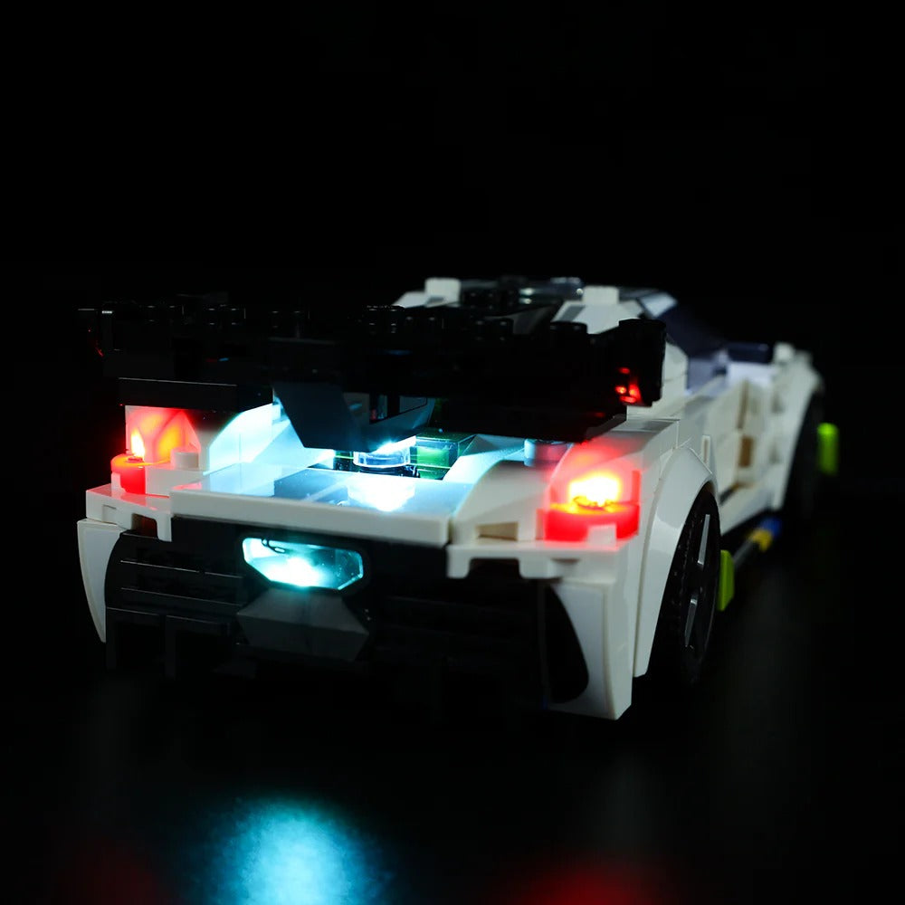 Koenigsegg Jesko 76900 LED Light Kit – Building Block Lighting | Power Brickz™