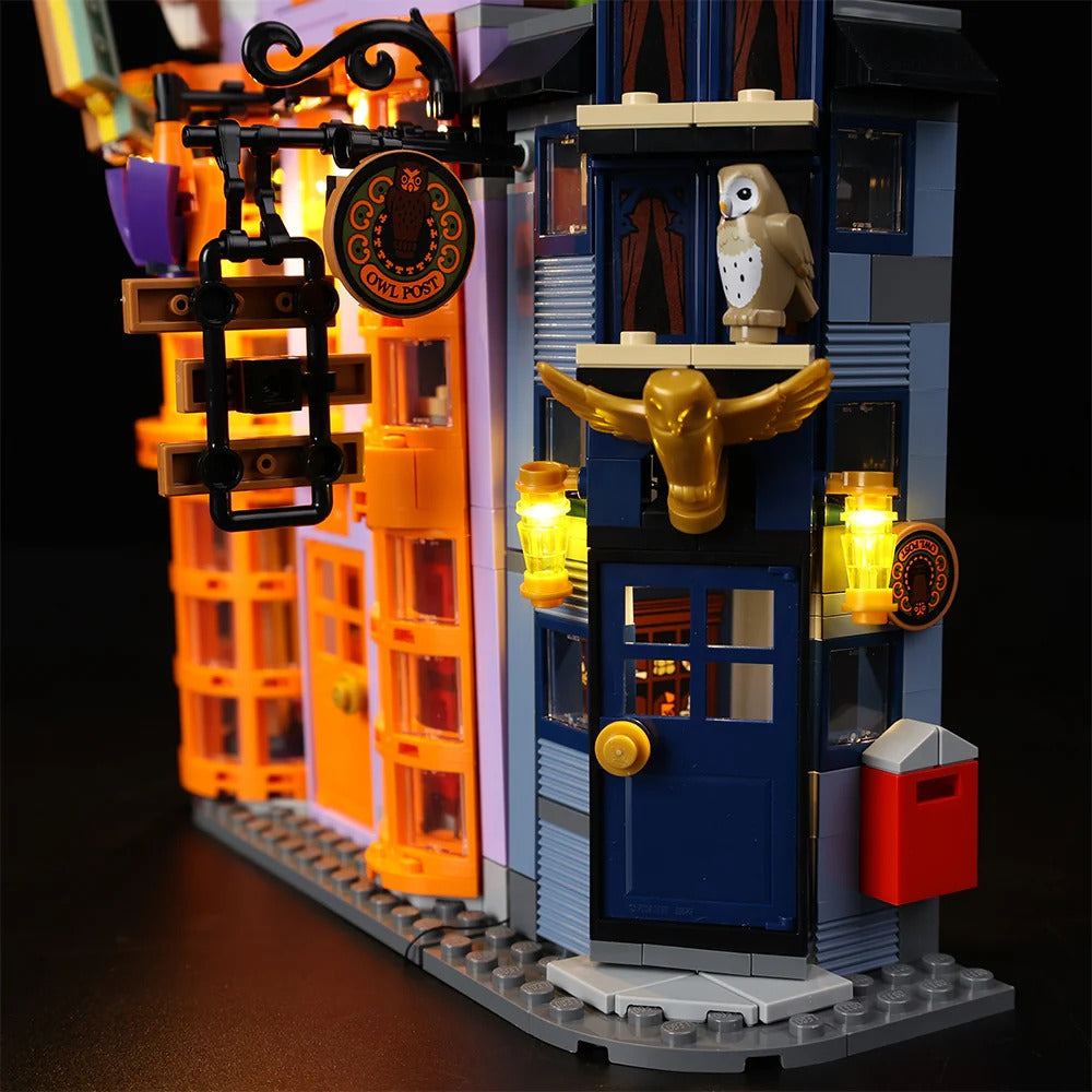 Diagon Alley: Weasleys' Wizard Wheezes 76422 LED Light Kit – Building Block Lighting | Power Brickz™