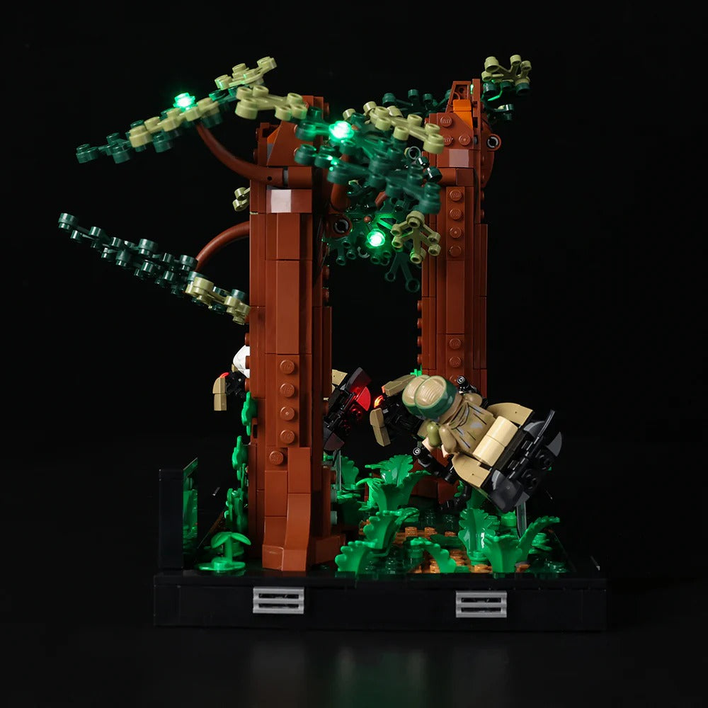 Endor Speeder Chase Diorama 75353 LED Light Kit – Building Block Lighting | Power Brickz™